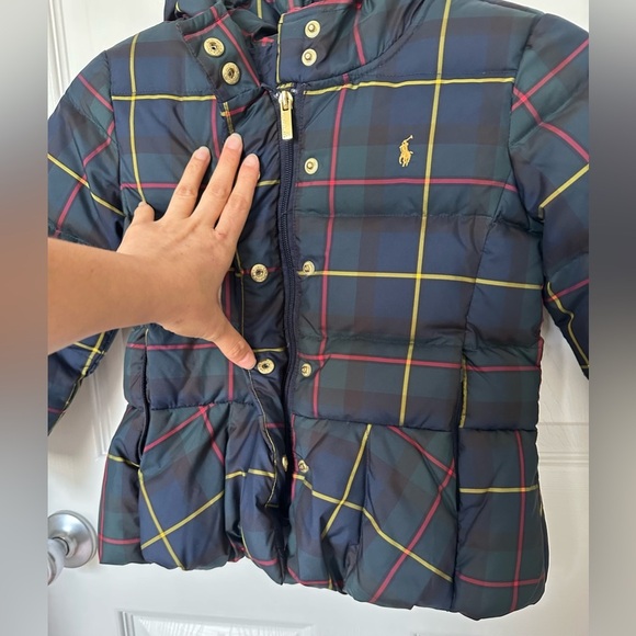 Polo by Ralph Lauren Blue and Yellow Puffer Jacket - Picture 9 of 16